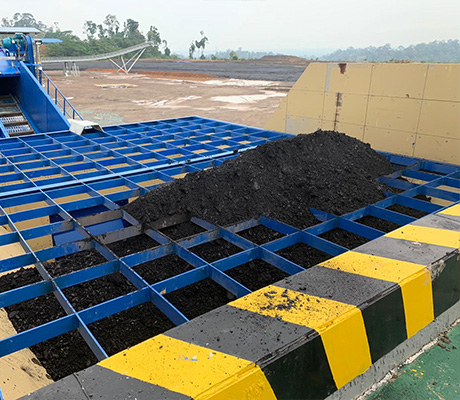 allmineral separates bituminous coal with a large sieve