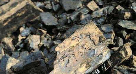 Detailed image of a pile of coal