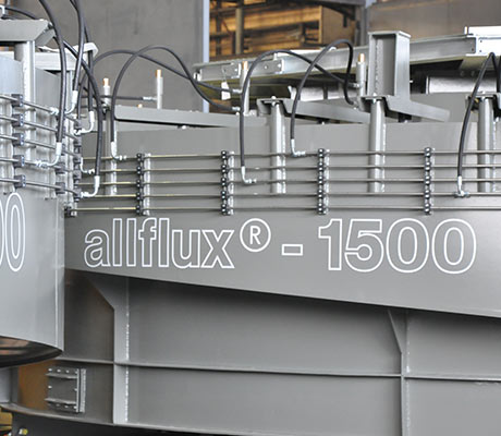 allflux® – Nassaufbereitung Grauer allflux®-Sortierer von allmineral