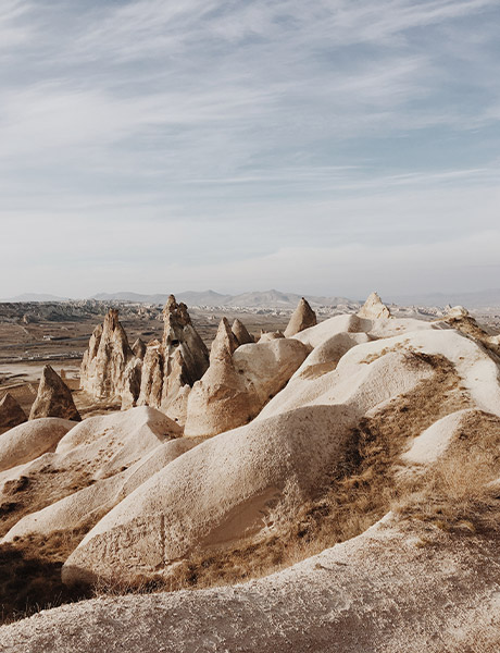 Landschaftsbild aus Kappadokien