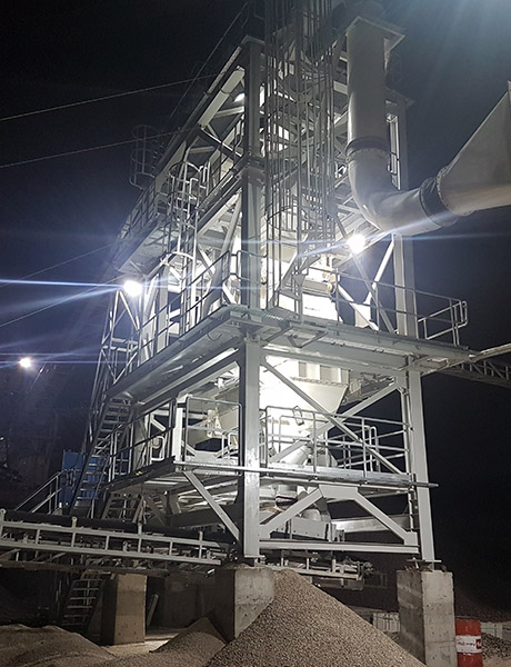 allmineral plant at night