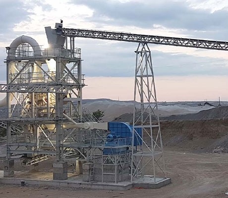 Pumice mining plant in Turkey