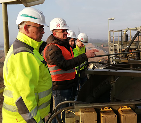 Team of experts from allmineral working on a plant